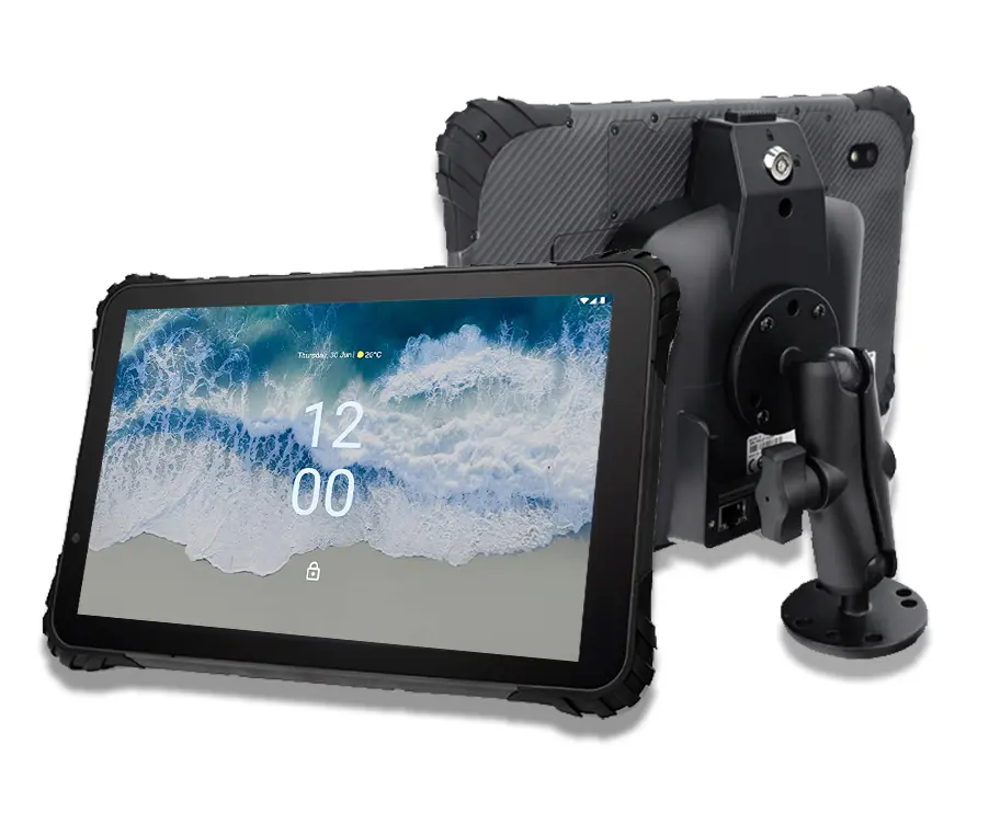 Durable 10.1” tablet for tough field conditions PaceBlade LDT-101 rugged 10.1-inch tablet front view